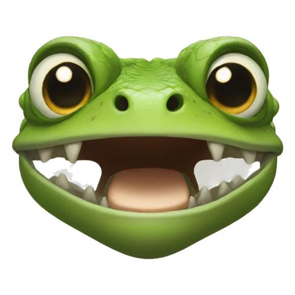lizard face sticker