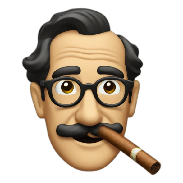 Groucho Marx cigar sticker