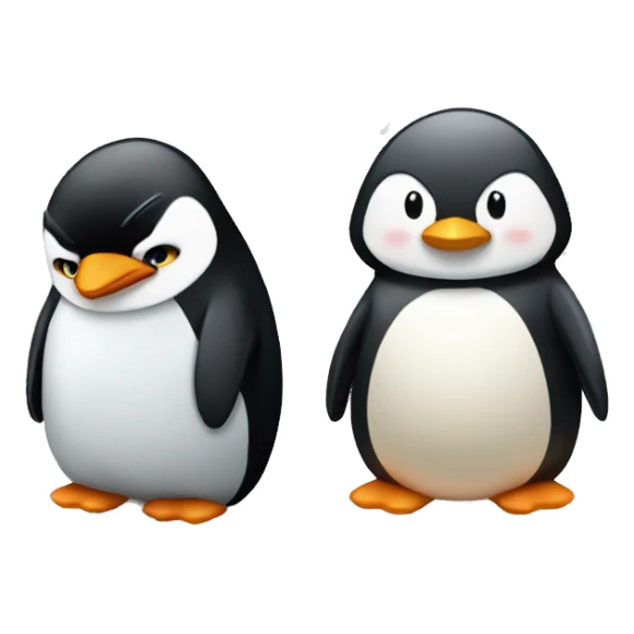 penguin and penguin sticker