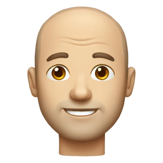 balding man sticker