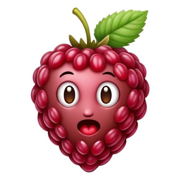 Frambuesa bañada en chocolate sticker