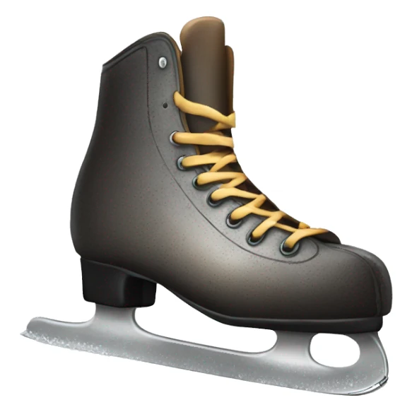 Beaten up ice skate sticker