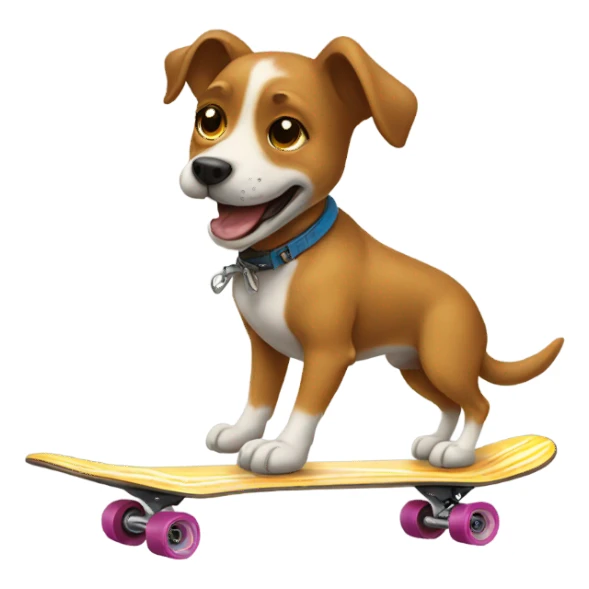 Dog in a skateboard  sticker