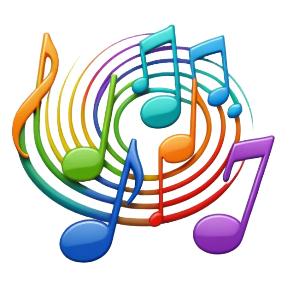 black music dynamic sticker
