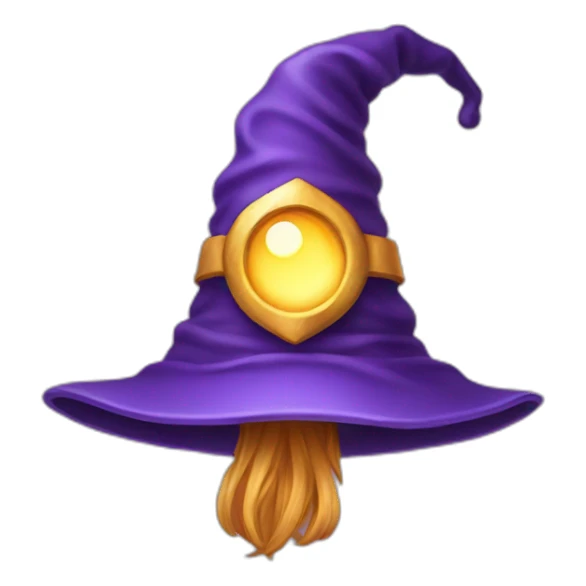 cute wizard hat sticker