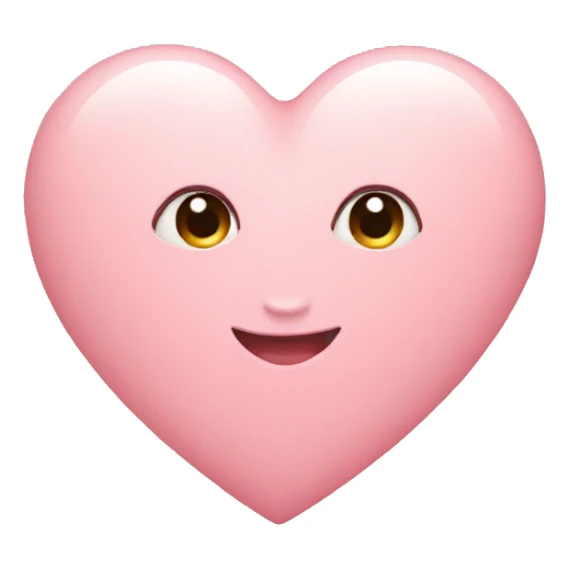 Nude pink heart sticker