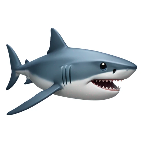 Shark mixed with a dinasoure sticker