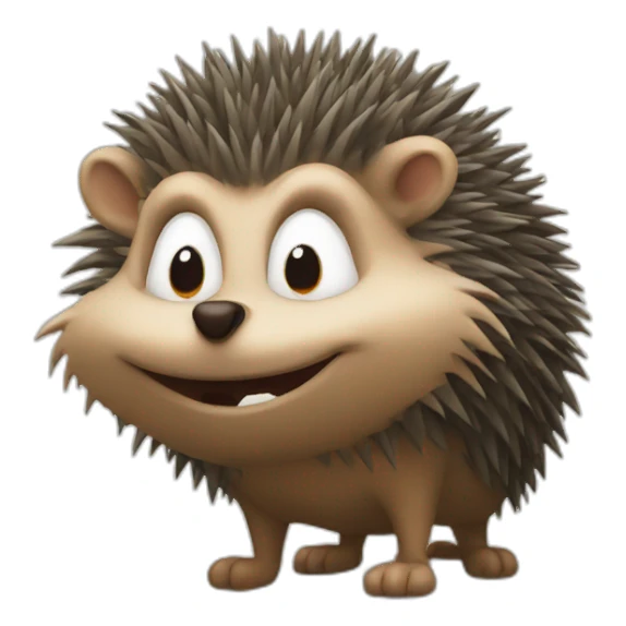 evil hedgehog sticker