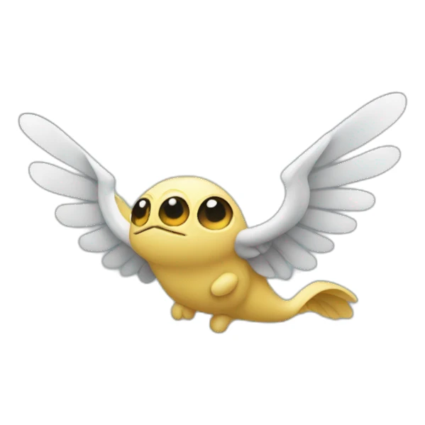 forg with wings sticker