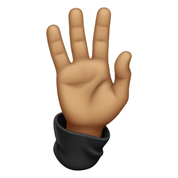 Handgesture like a pirates hook sticker