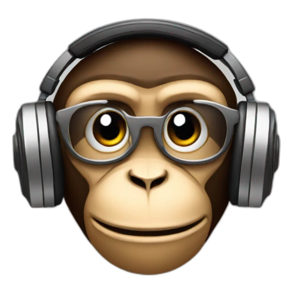 Monkey dj sticker
