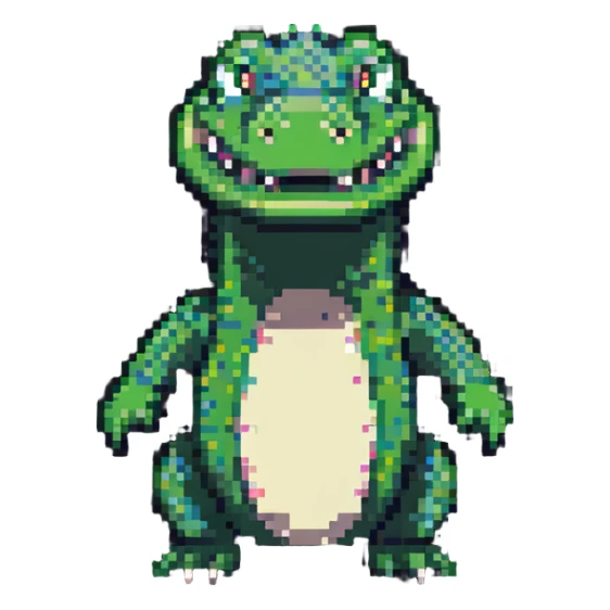 detailed crocodile sticker