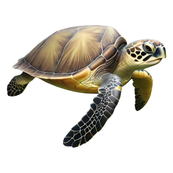Sea turtle in the ocean  sticker