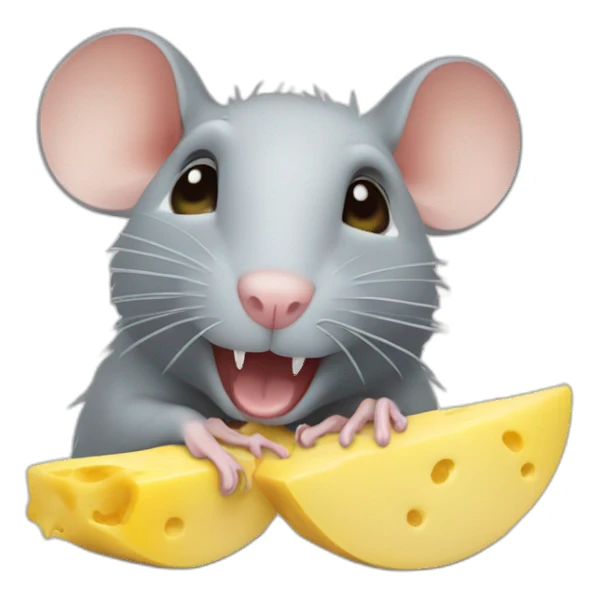 Rat qui mange glace sticker