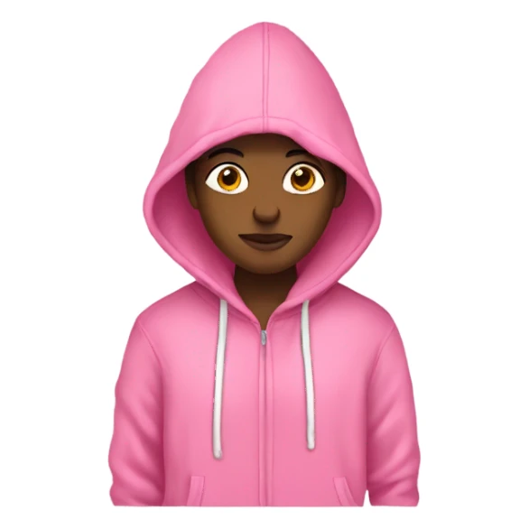 pink oversized hoodie sticker