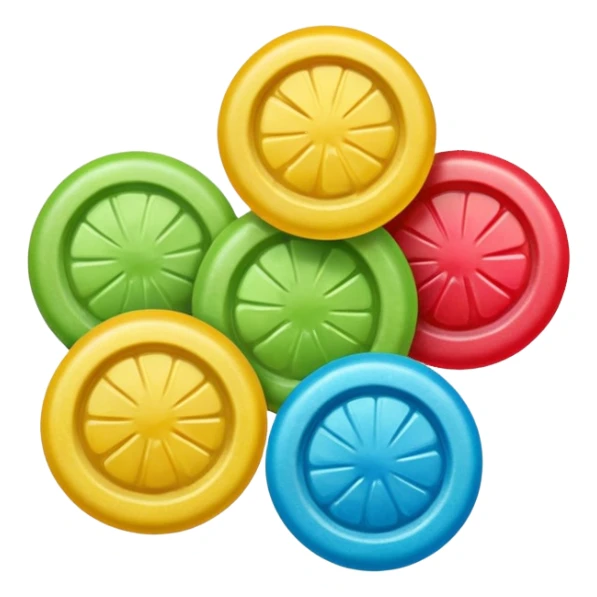 Realistic Sour hard candy with sour dust sticker