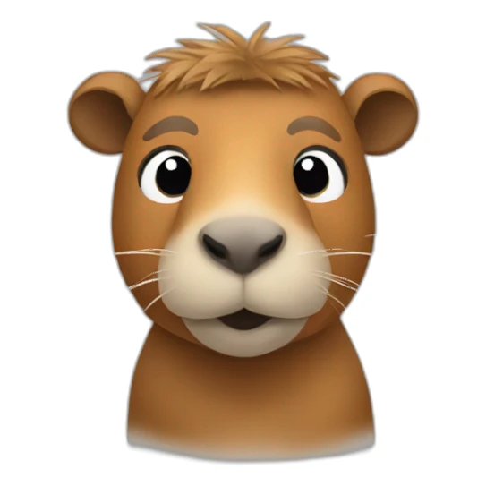 capybara soccer player sticker