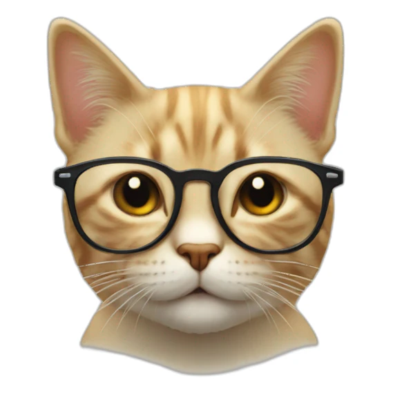 Un chat avec de lunettes de soleil sticker
