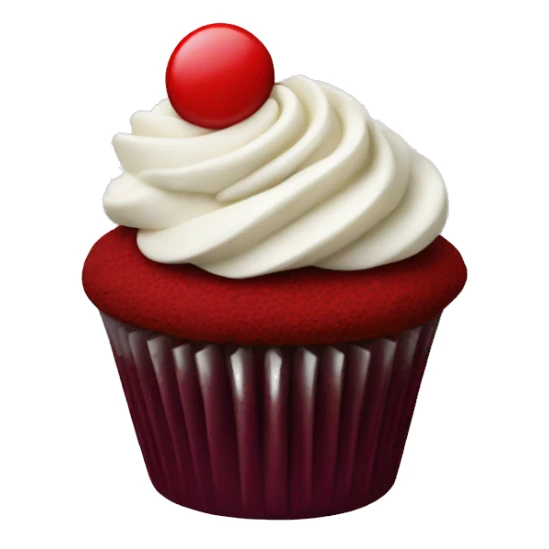red velvet cupcake sticker