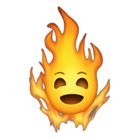 star on fire sticker