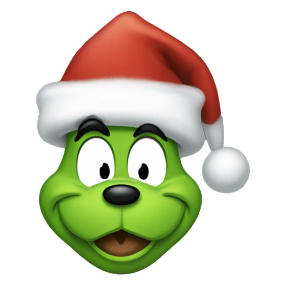 Mickey mouse Christmas grinch sticker