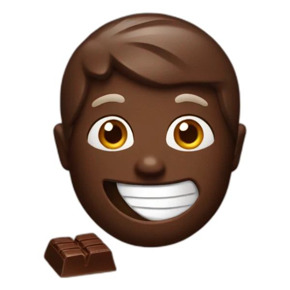chocolate con envoltura sticker