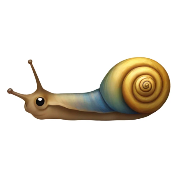 Crying French snail sticker