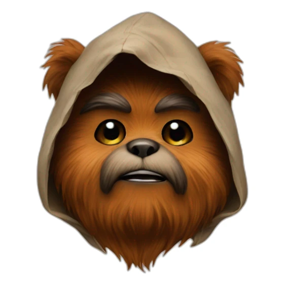 Ewok kiss sticker