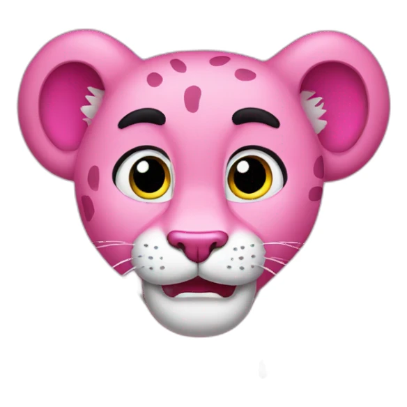 Pink panther cartoon sticker