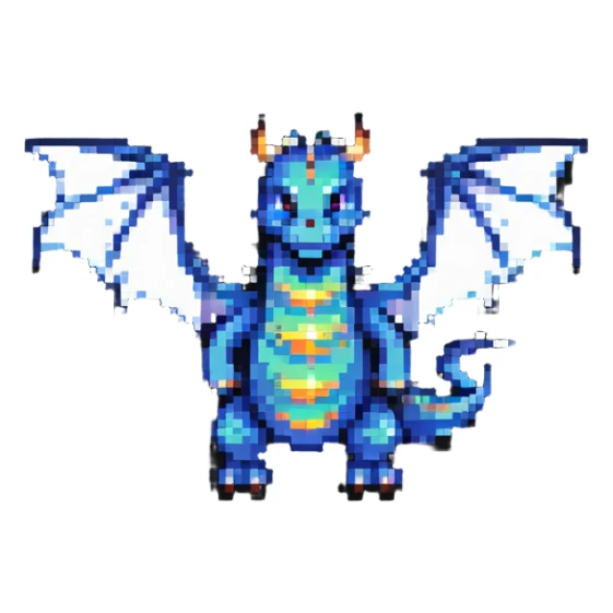 dragon with tiny wings sticker