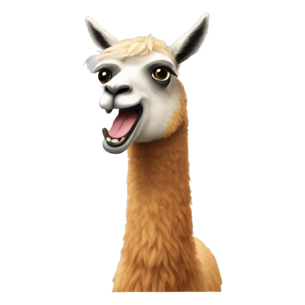 Llama spitting  sticker