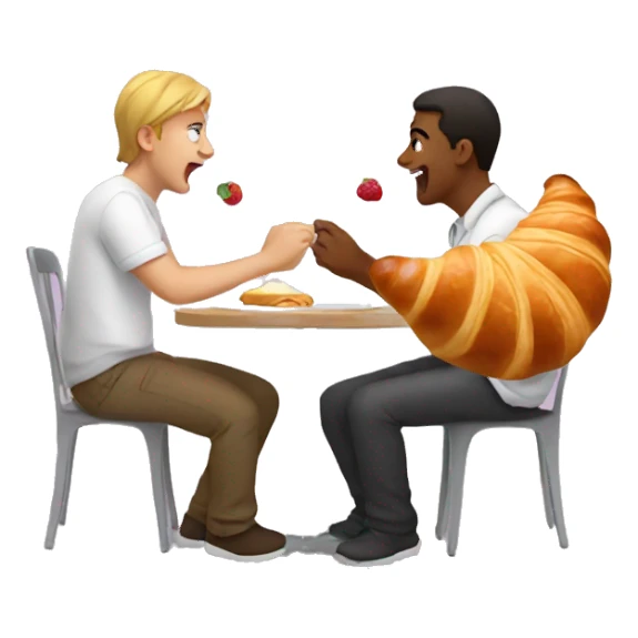 croissant eating croissant sticker