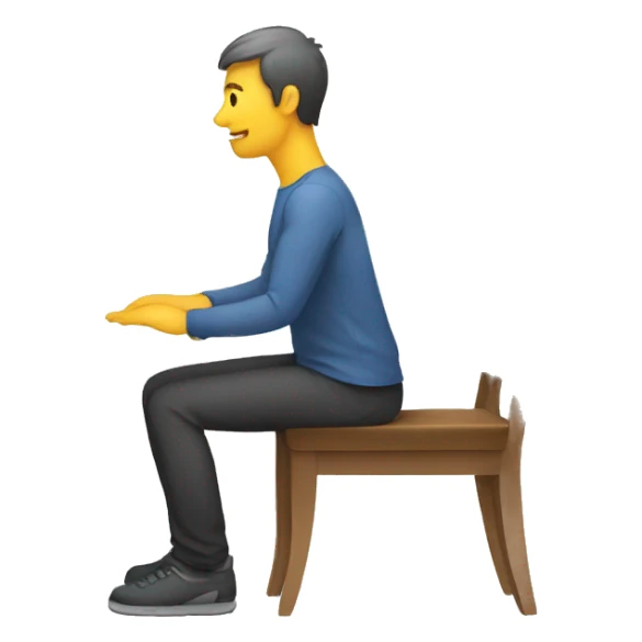 silla postural sticker