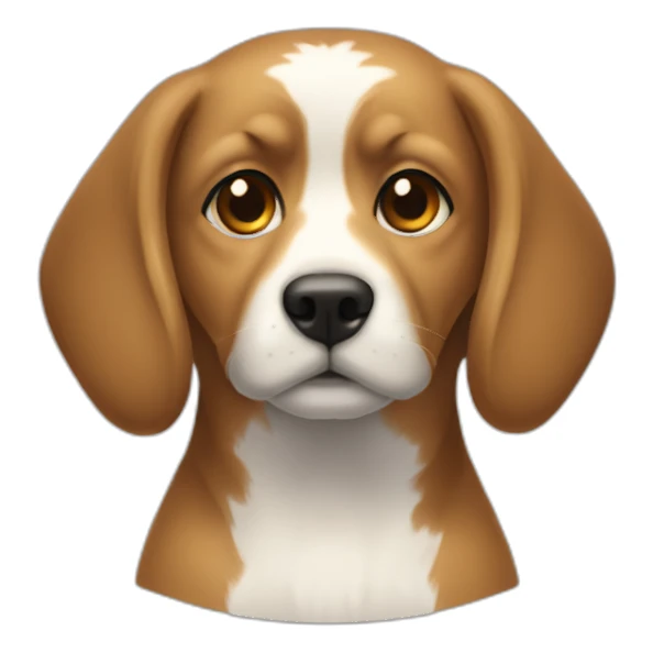 Chien-tête-fille sticker