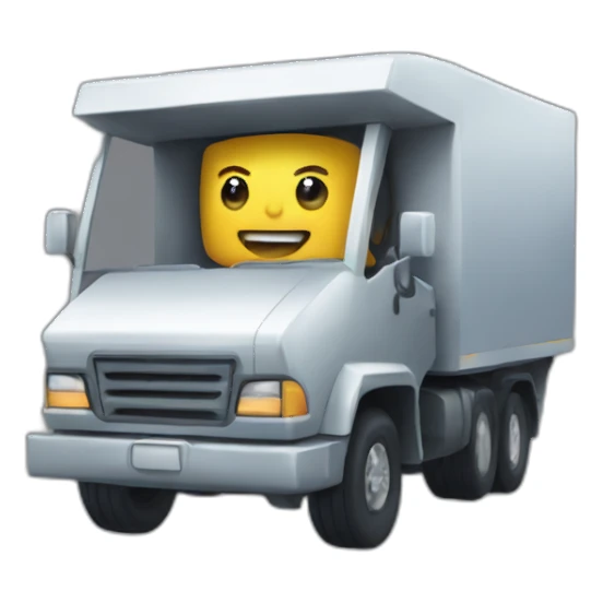 Cyber truck as a person sticker