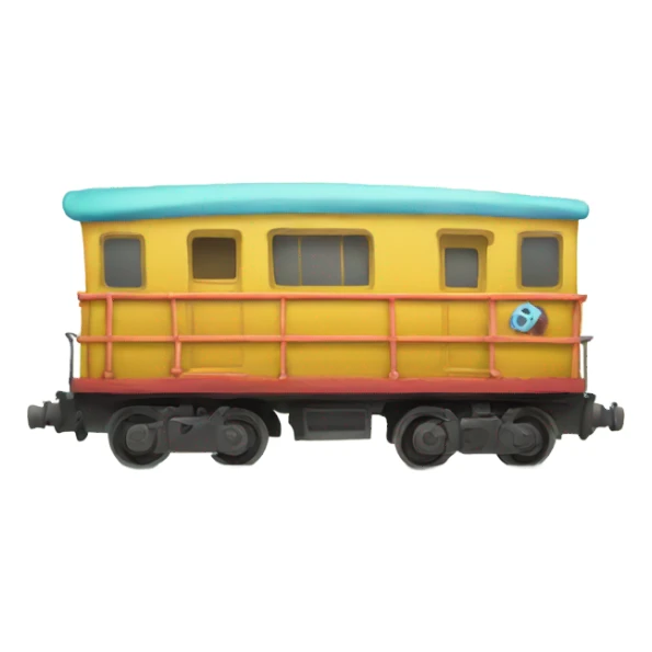 little beach Train  sticker