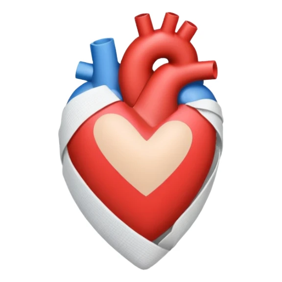 Bandage heart  sticker