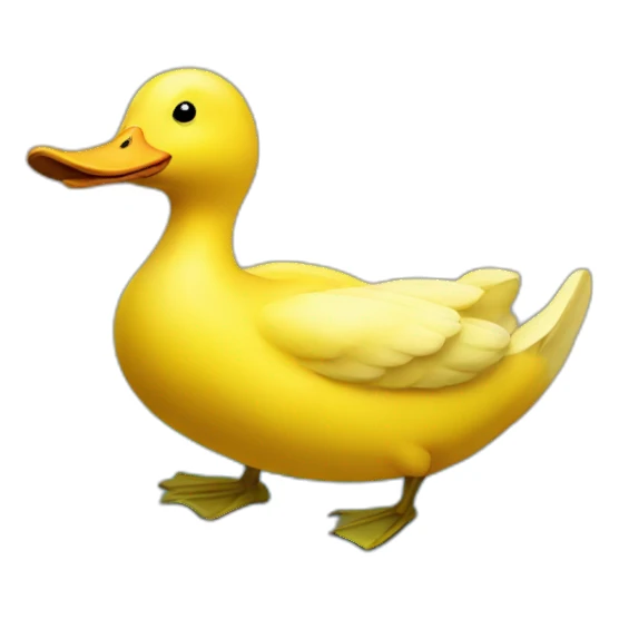 banana duck sticker