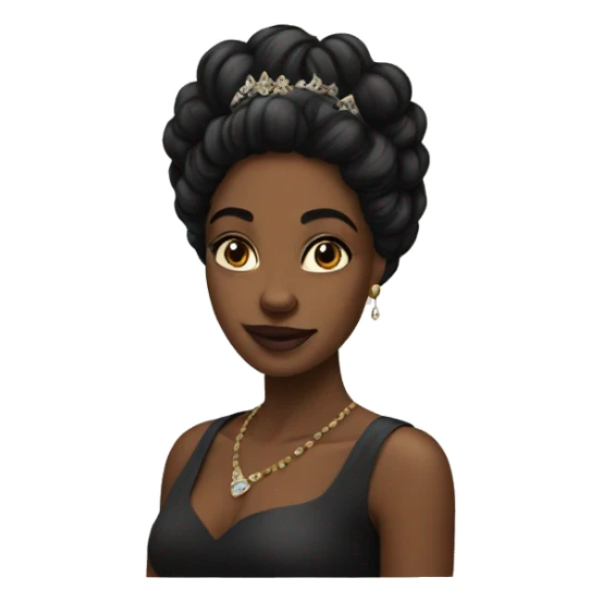 Pretty black queen sticker