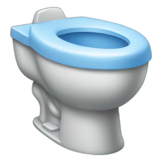 Blue potty sticker