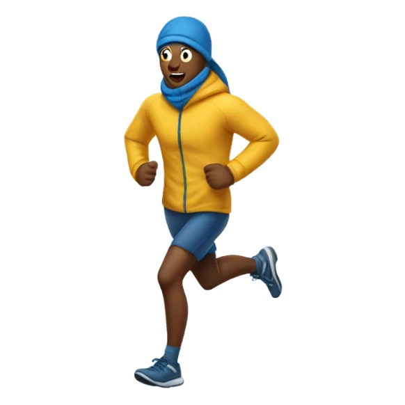 Freezing runner sticker