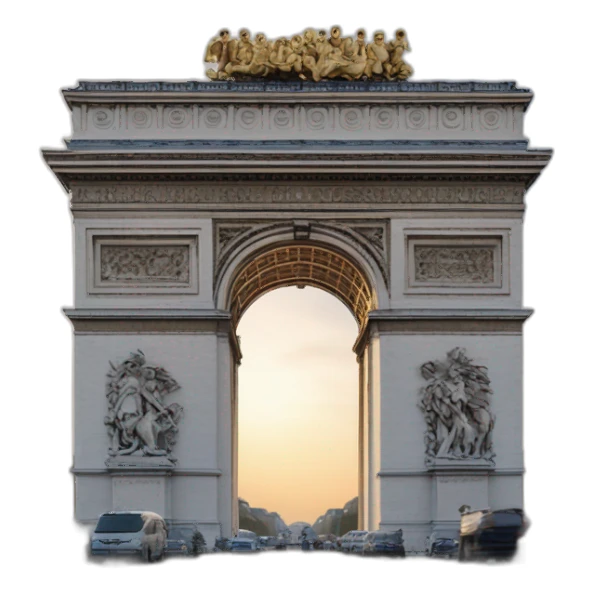 Emmanuel Macron sur l’Arc de Triomphe sticker