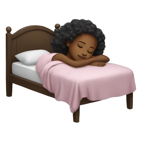 Black girl sleeping sticker