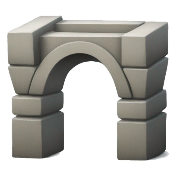 Short Concrete block bridge sticker
