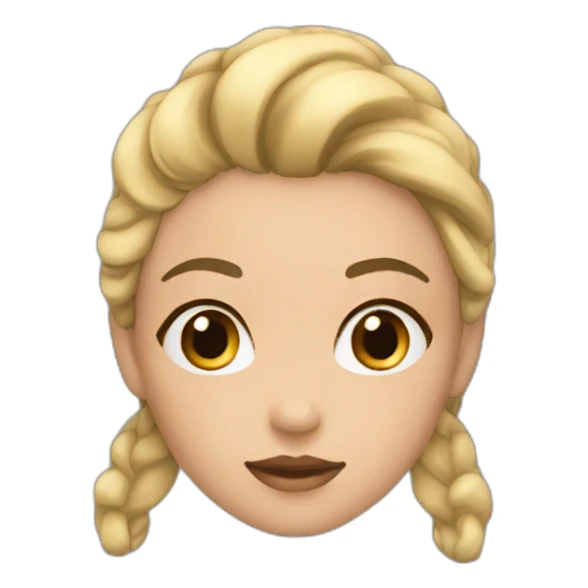 fille a teint claire sticker