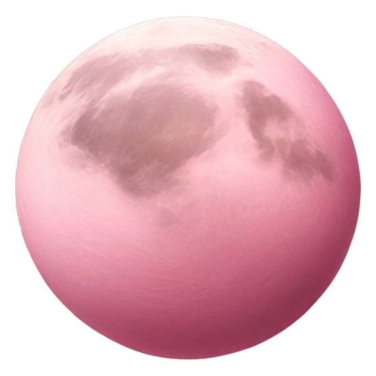 Lighter pink full moon sticker