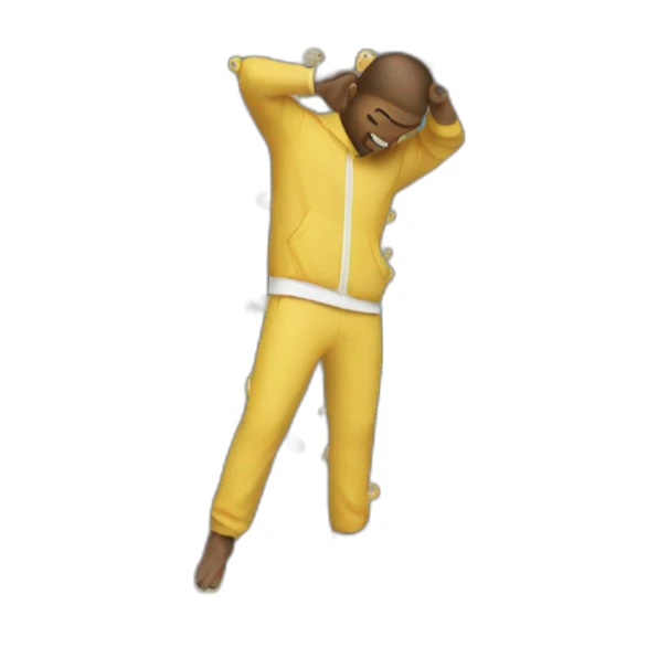 person who dab sticker