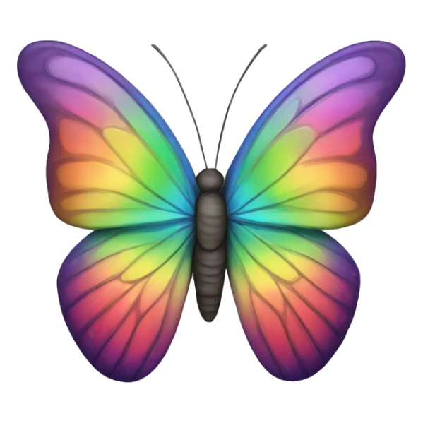Rainbow Butterfly sticker