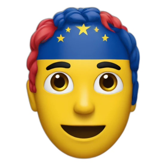 Ecuadorian flag Spanish with flag colours sticker