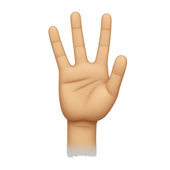 Serbian 3 finger hand emoji sticker